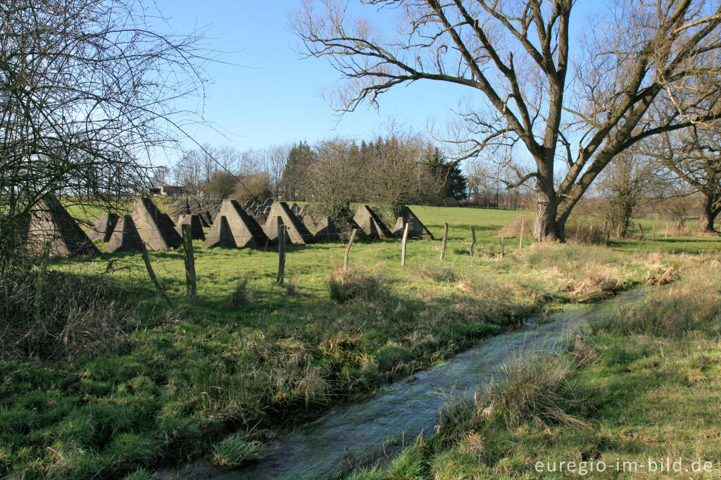 Detailansicht von Westwall bei Aachen-Schmithof mit Iterbach