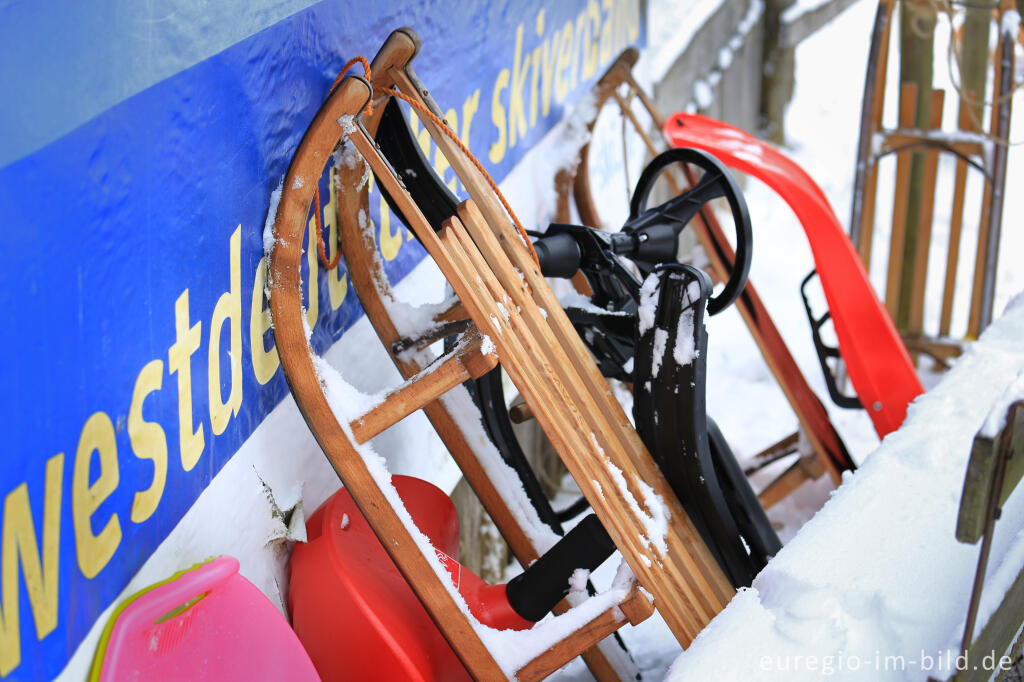 Detailansicht von Wintersportgebiet "Weißer Stein" bei Hellenthal-Udenbreth