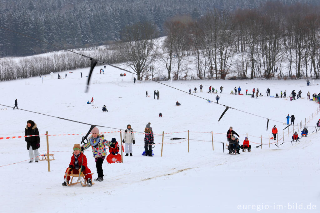 Detailansicht von Wintersportgebiet "Weißer Stein" bei Hellenthal-Udenbreth