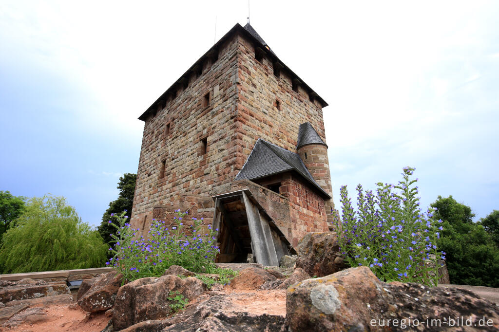 Detailansicht von Wohnturm der Burg Nideggen