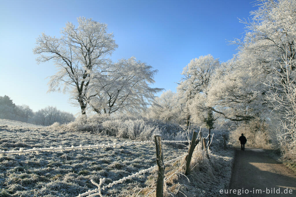 Detailansicht von Wurmtal im Winter, südlich vom Teuterhof