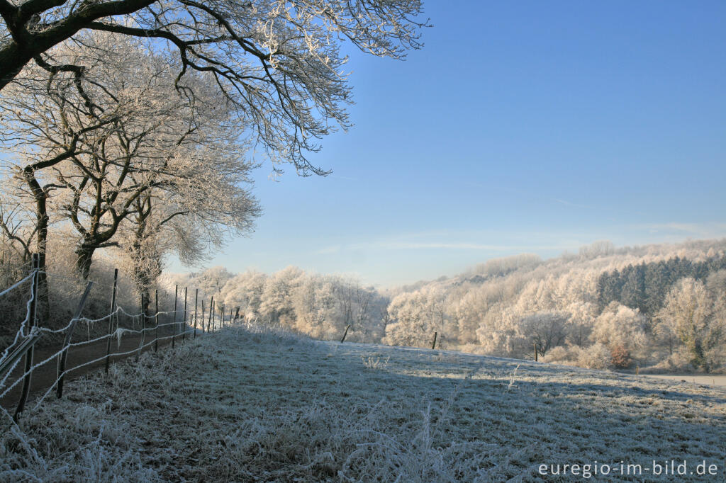 Detailansicht von Wurmtal im Winter, südlich vom Teuterhof