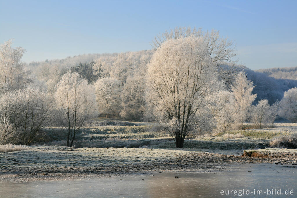 Detailansicht von Wurmtal im Winter, südlich vom Teuterhof