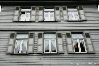 Alte Hausfassaden in Monschau, Rureifel