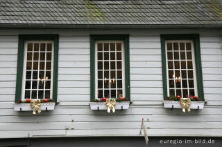 Alte Hausfassaden in Monschau, Rureifel