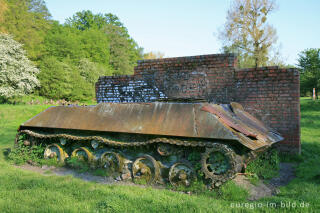 Alter Panzer auf dem Standortübungsplatz Münsterbusch bei Stolberg