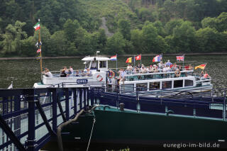 Anlegeplatz der Rursee-Schifffahrt in Rurberg / Obersee