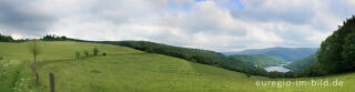 Blick auf die Rurtalsperre, Panoramafoto