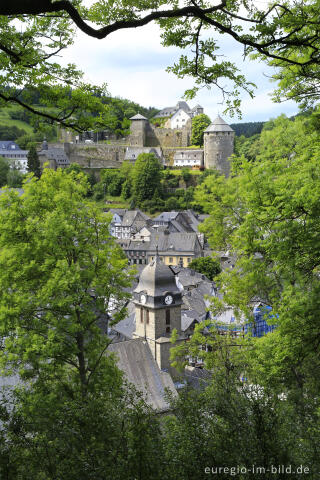 Blick vom Rahmenberg aus auf  Monschau