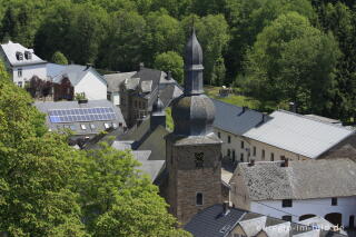 Blick von der Burg auf den Ort Burg Reuland