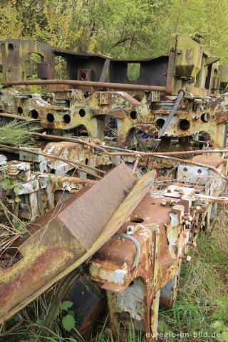 Das Gelände des historischen Bahnhofs Raeren, 2017 fotografiert