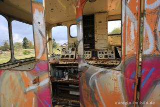 Das Gelände des historischen Bahnhofs Raeren, 2017 fotografiert