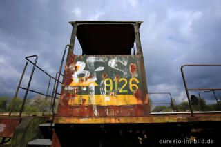 Das Gelände des historischen Bahnhofs Raeren, 2017 fotografiert