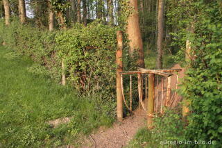 Drehkreuz am Eingang zum Kalvarienberg beim Marienheim, Raeren, B.