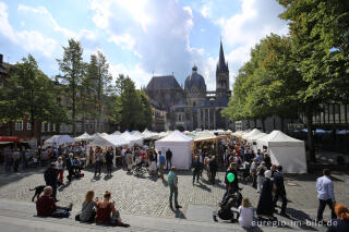 Europamarkt in der Aachener Altstadt