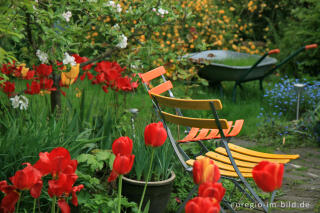 Gartenstillleben, Frühling