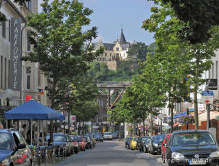 Herzogenrath, Kleikstraße mit Burg Rode