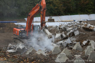 Höckerlinie des Westwalls in Aachen, freigelegt bei Bauarbeiten 2014