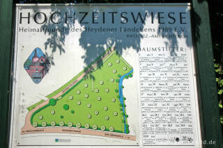 Infotafel auf der Hochzeitswiese in Aachen-Horbach