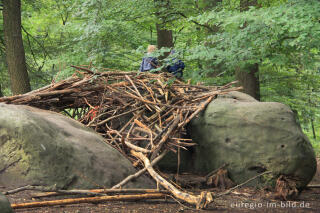 "Kinderspielplatz" Zyklopensteine an der Grenzkunstroute011, Grenzübergang Aachen-Köpfchen