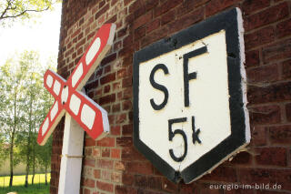 Signalzeichen der Bahn beim Geschichtsmuseum von St. Vith