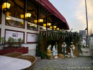 Weihnachtskrippe in Epen vor dem Hotel De Kroon