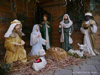 Weihnachtskrippe in Epen vor dem Hotel De Kroon