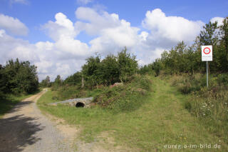 "Werksgelände, Zutritt verboten", Schild am  Mispelweg, Sophienhöhe