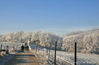 Wurmtal im Winter, südlich vom Teuterhof